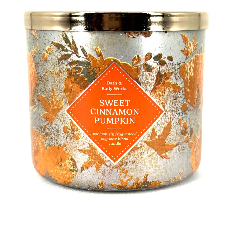 NEW Bath & Body Works Sweet Cinnamon Pumpkin Scented Candle